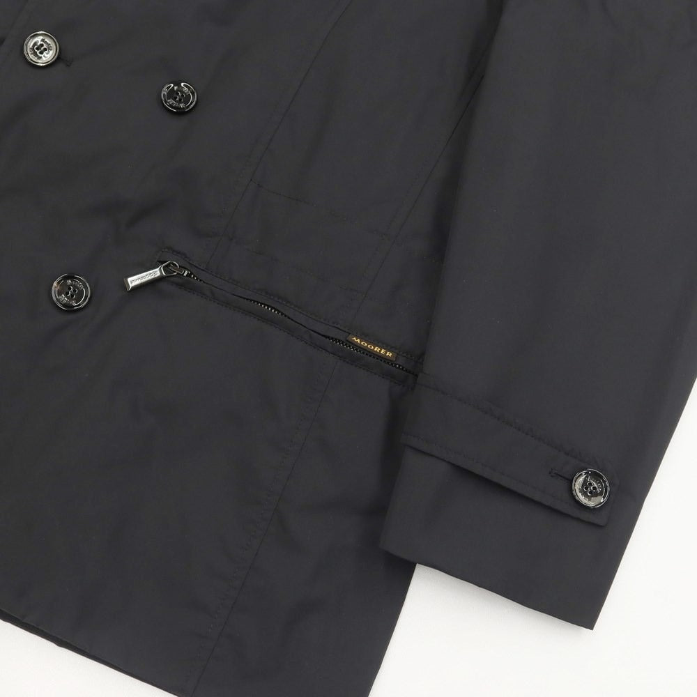 [Used] MOORER NABUCCO-KM Polyester Double Stand Collar Coat Black [50] [Condition Rank B] [Men&