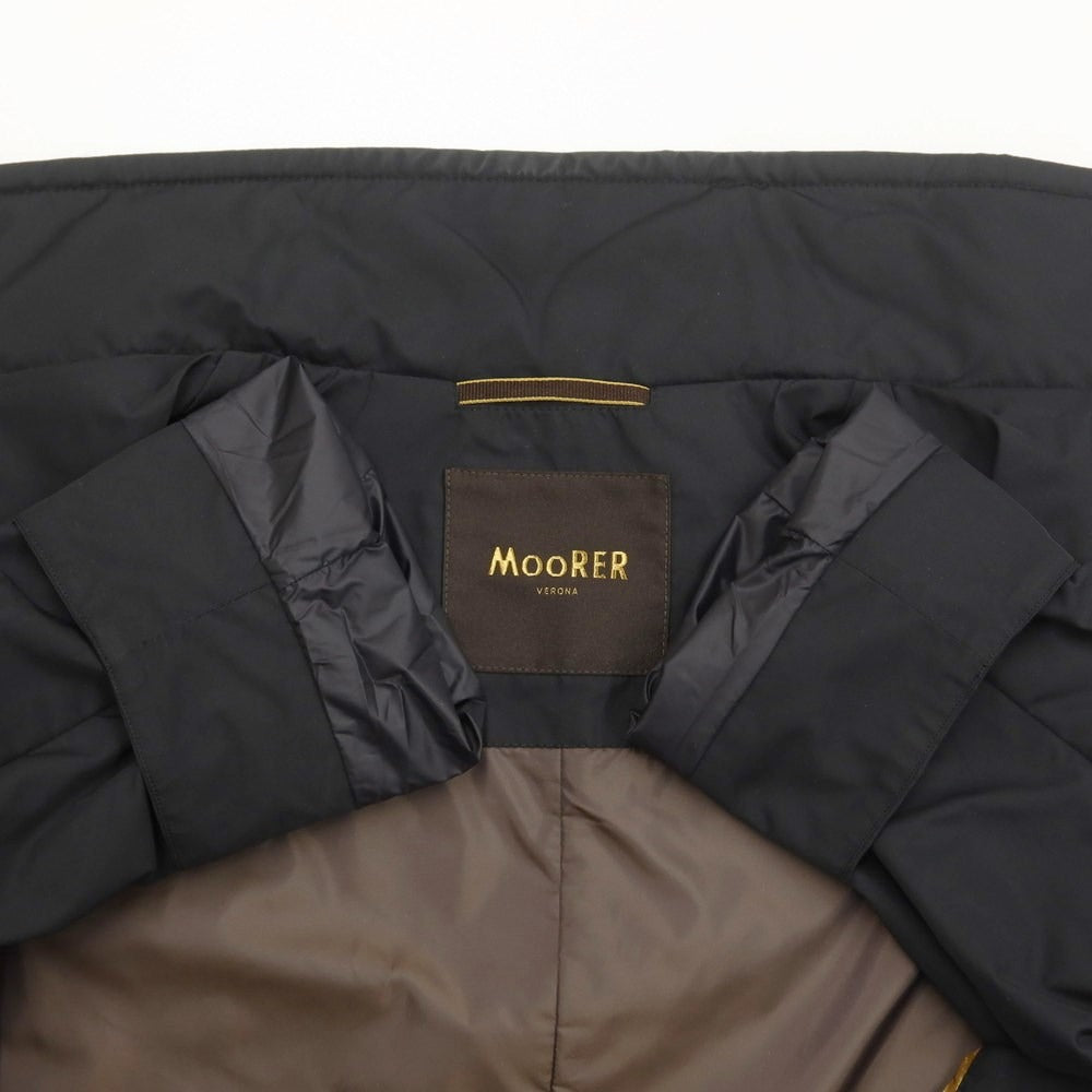 [Used] MOORER NABUCCO-KM Polyester Double Stand Collar Coat Black [50] [Condition Rank B] [Men&