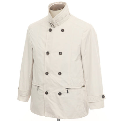 [Used] MOORER NABUCCO-KM Polyester Double Stand Collar Coat Ivory [50] [Condition Rank B] [Men&