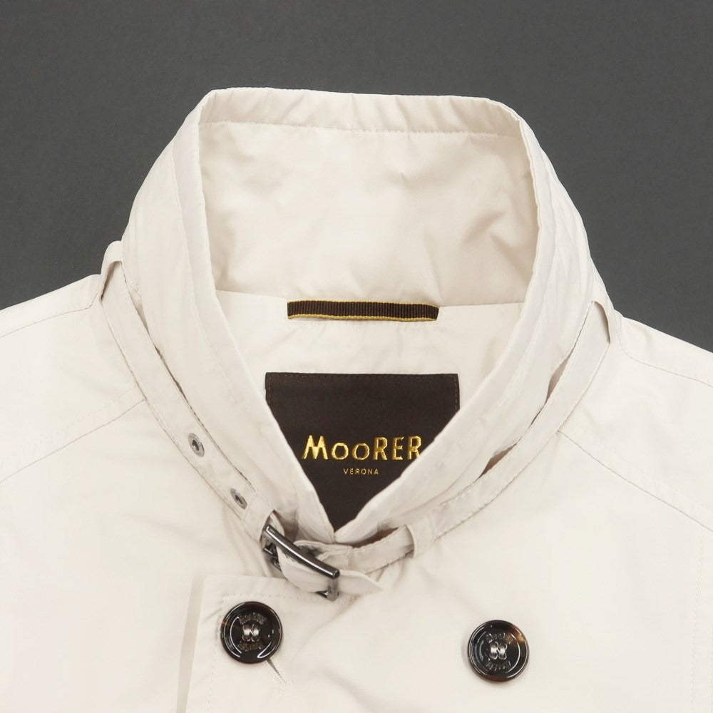 [Used] MOORER NABUCCO-KM Polyester Double Stand Collar Coat Ivory [50] [Condition Rank B] [Men&