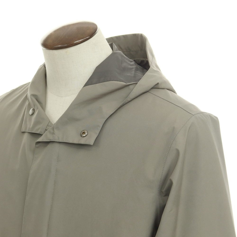 [Used] Herno Laminar Gore-Tex polyester hooded coat, khaki grey [48] [Condition rank B] [Men&