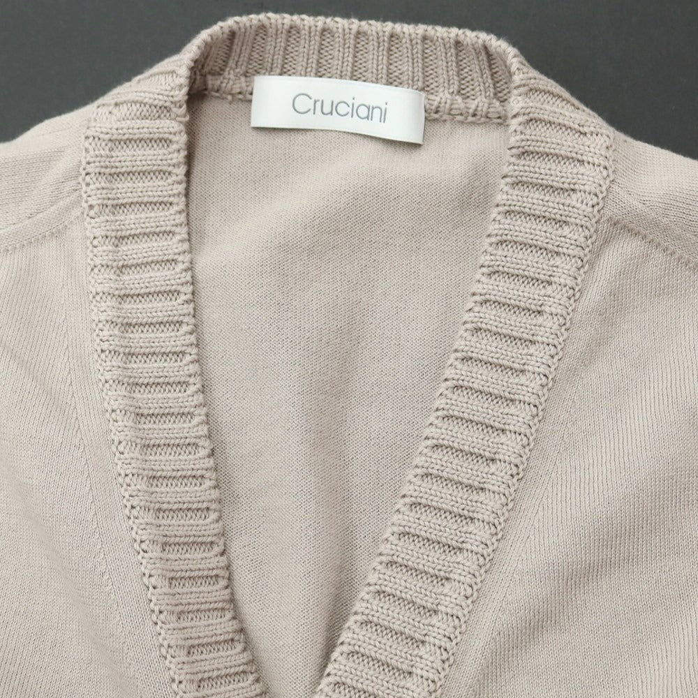 [Used] CRUCIANI Cotton Knit Cardigan Greige [Size 52] [GRY] [S/S] [Condition Rank B] ​​[Men&