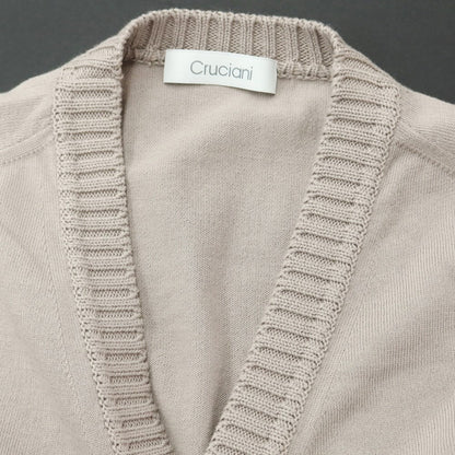 [Used] CRUCIANI Cotton Knit Cardigan Greige [Size 52] [GRY] [S/S] [Condition Rank B] ​​[Men&