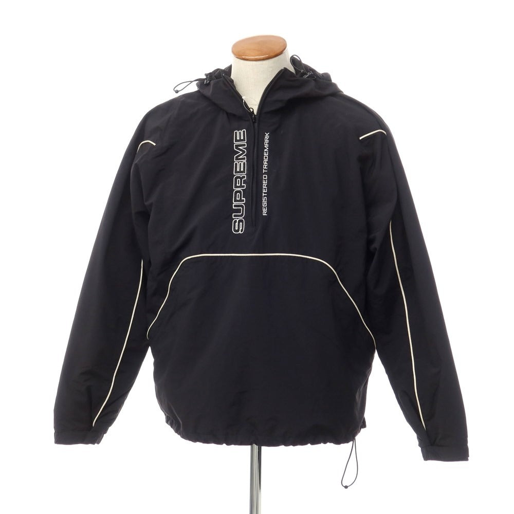 【中古】シュプリーム Supreme 2022年秋冬 Paneled Half Zip Pullover ナイロン プルオーバー シェルジャケット アノラックパーカー ブラック【サイズM】【BLK】【S/S】【状態ランクC】【メンズ】【768874】