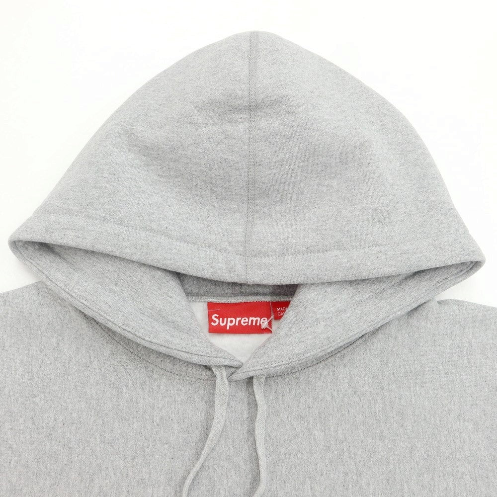[Used] Supreme 2023 Fall/Winter Raised Script Hooded Sweatshirt Pullover Sweatshirt Hoodie Light Gray [Size L] [GRY] [A/W] [Condition Rank A] [Men&