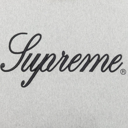 [Used] Supreme 2023 Fall/Winter Raised Script Hooded Sweatshirt Pullover Sweatshirt Hoodie Light Gray [Size L] [GRY] [A/W] [Condition Rank A] [Men&