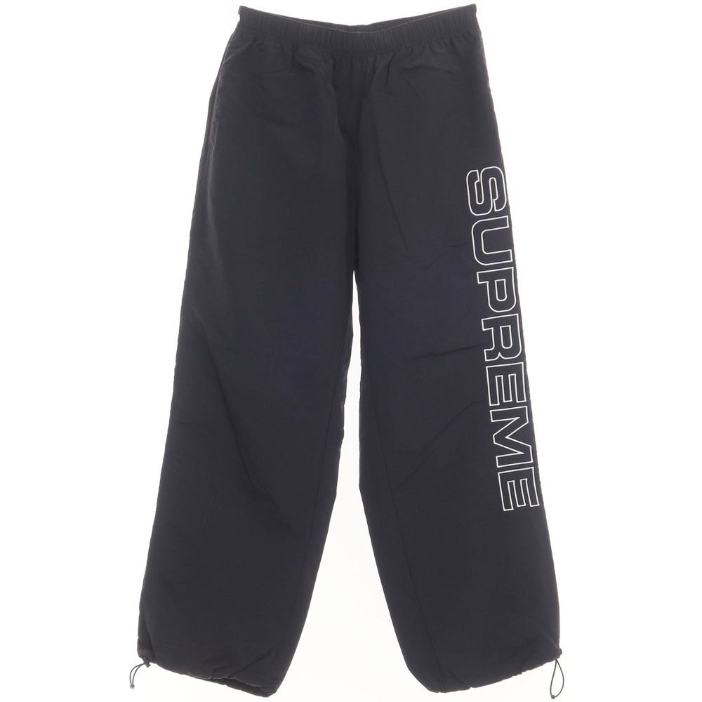 [Used] Supreme 2023 Fall/Winter Spellout Embroidered Track Pant Nylon Track Pants Black [Size M] [BLK] [S/S/A/W] [Condition Rank A] [Men&