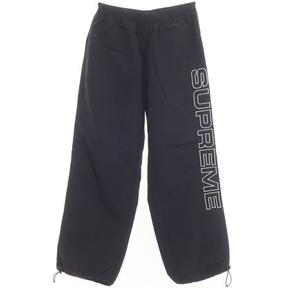 [Used] Supreme 2023 Fall/Winter Spellout Embroidered Track Pant Nylon Track Pants Black [Size M] [BLK] [S/S/A/W] [Condition Rank A] [Men&