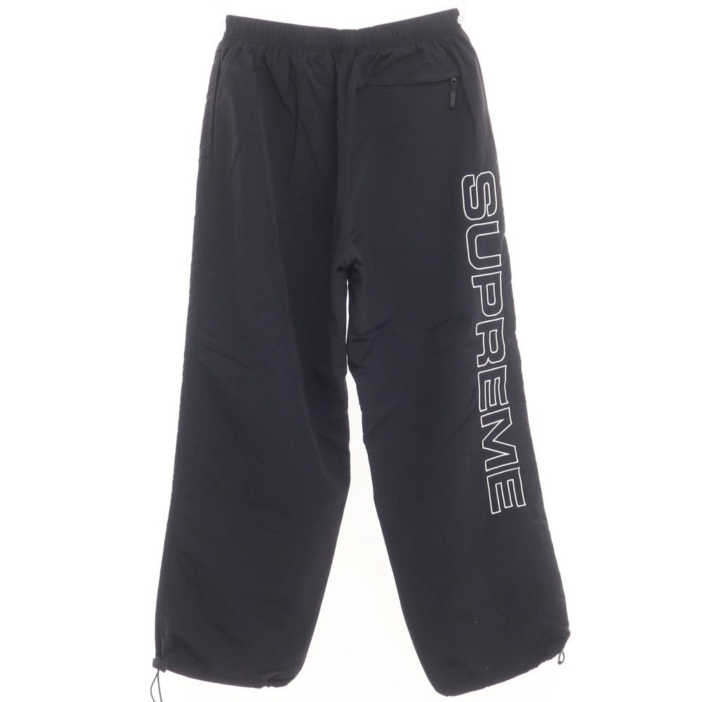 [Used] Supreme 2023 Fall/Winter Spellout Embroidered Track Pant Nylon Track Pants Black [Size M] [BLK] [S/S/A/W] [Condition Rank A] [Men&