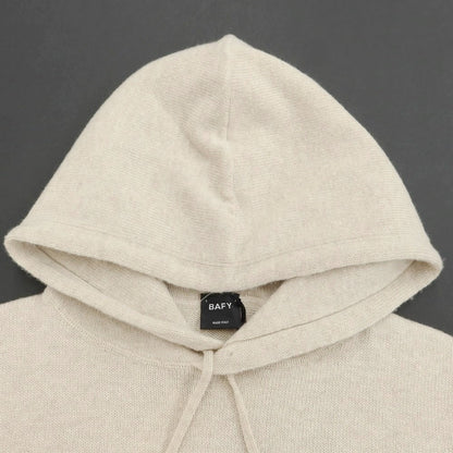 [Used] [Unused] Buffy mid-gauge wool knit hoodie, light beige [Size 46] [BEI] [A/W] [Condition Rank S] [Men&