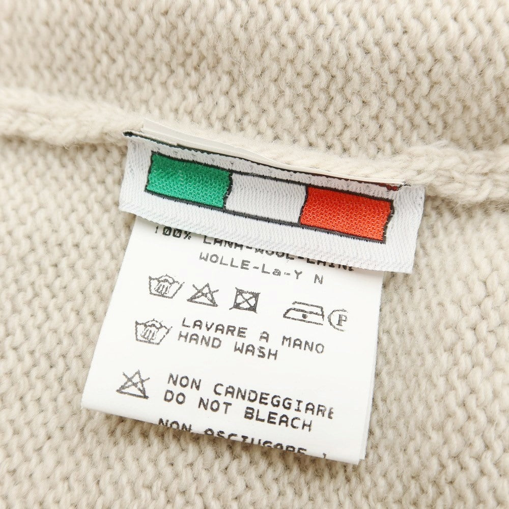 [Used] [Unused] Buffy mid-gauge wool knit hoodie, light beige [Size 46] [BEI] [A/W] [Condition Rank S] [Men&