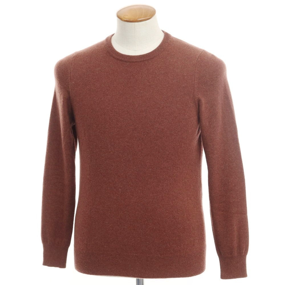 [Used] Borgo Asolo High Gauge Cashmere Crew Neck Knit Terracotta [Size 46] [BRW] [A/W] [Condition Rank A] [Men&