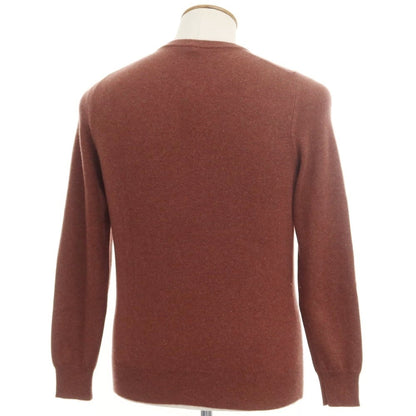 [Used] Borgo Asolo High Gauge Cashmere Crew Neck Knit Terracotta [Size 46] [BRW] [A/W] [Condition Rank A] [Men&