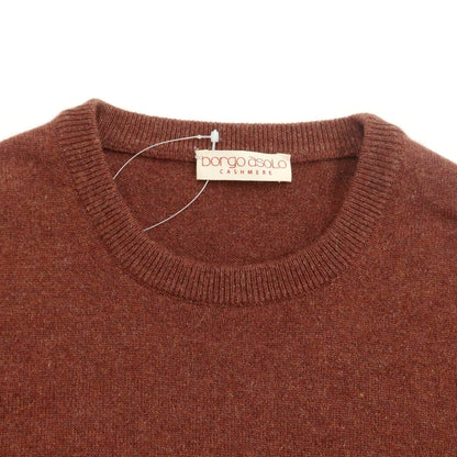 [Used] Borgo Asolo High Gauge Cashmere Crew Neck Knit Terracotta [Size 46] [BRW] [A/W] [Condition Rank A] [Men&