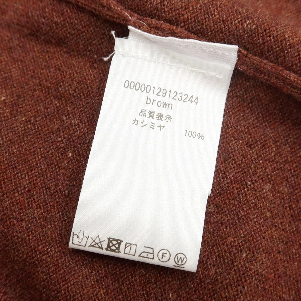 [Used] Borgo Asolo High Gauge Cashmere Crew Neck Knit Terracotta [Size 46] [BRW] [A/W] [Condition Rank A] [Men&