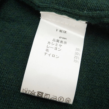 [Used] BADIALI High Gauge Cashmere Rayon V-neck Knit Green [Size 46] [GRN] [A/W] [Condition Rank A] [Men&