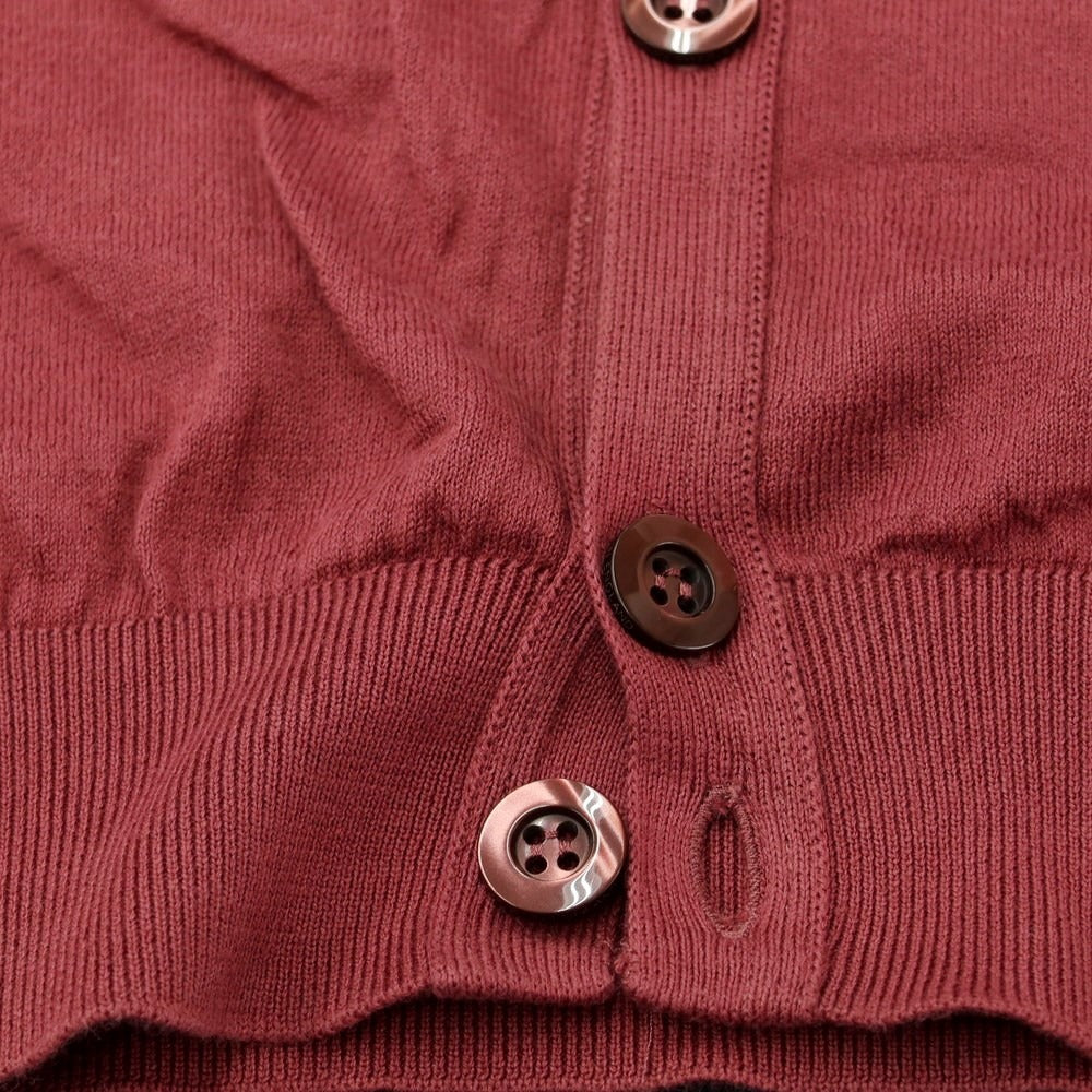 [Used] John Smedley JOHN SMEDLEY Cotton Knit Cardigan Brick [Size S] [RED] [S/S] [Condition Rank C] [Men&