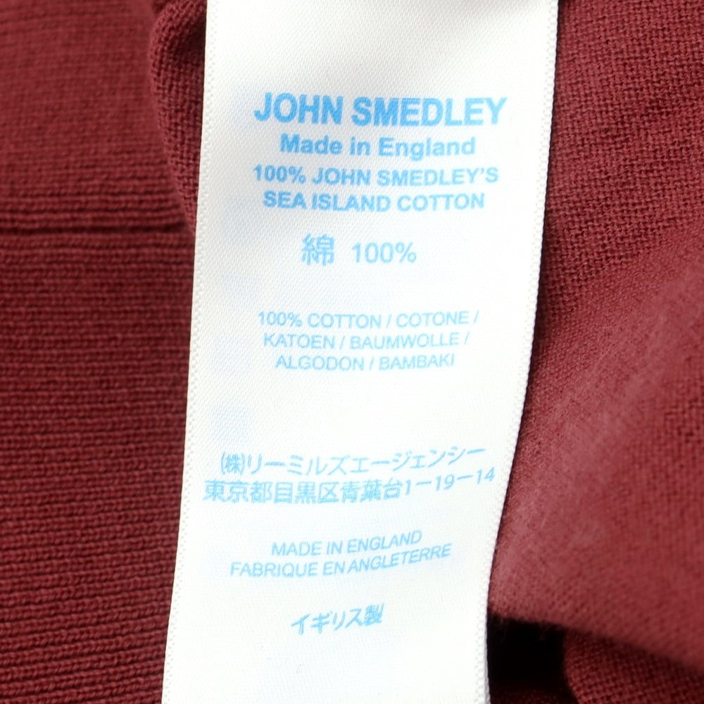 [Used] John Smedley JOHN SMEDLEY Cotton Knit Cardigan Brick [Size S] [RED] [S/S] [Condition Rank C] [Men&