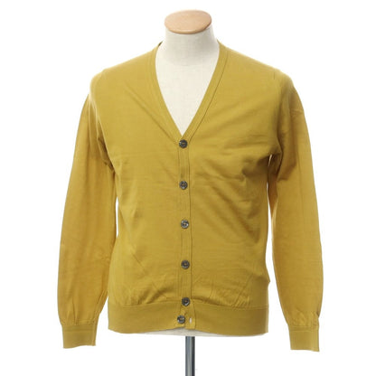 [Used] John Smedley Cotton Knit Cardigan Mustard [Size S] [YEL] [S/S] [Condition Rank C] [Men&