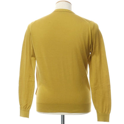 [Used] John Smedley Cotton Knit Cardigan Mustard [Size S] [YEL] [S/S] [Condition Rank C] [Men&