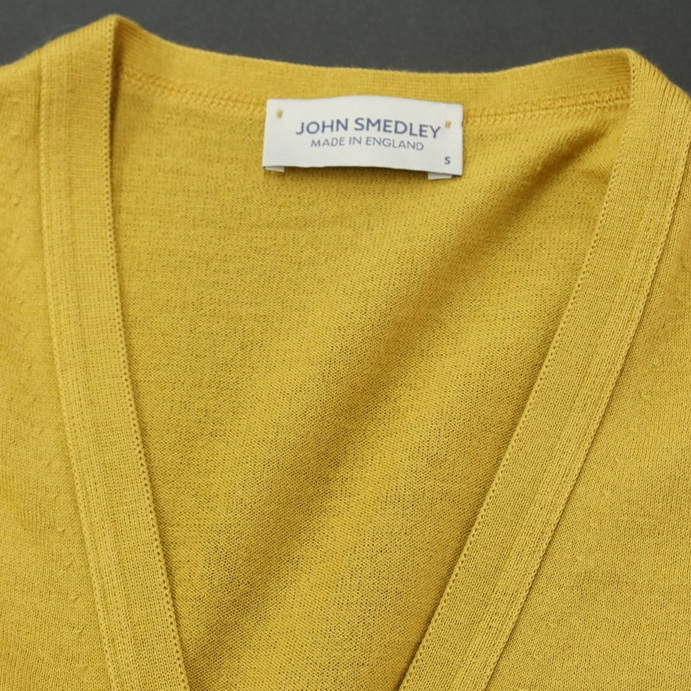 [Used] John Smedley Cotton Knit Cardigan Mustard [Size S] [YEL] [S/S] [Condition Rank C] [Men&