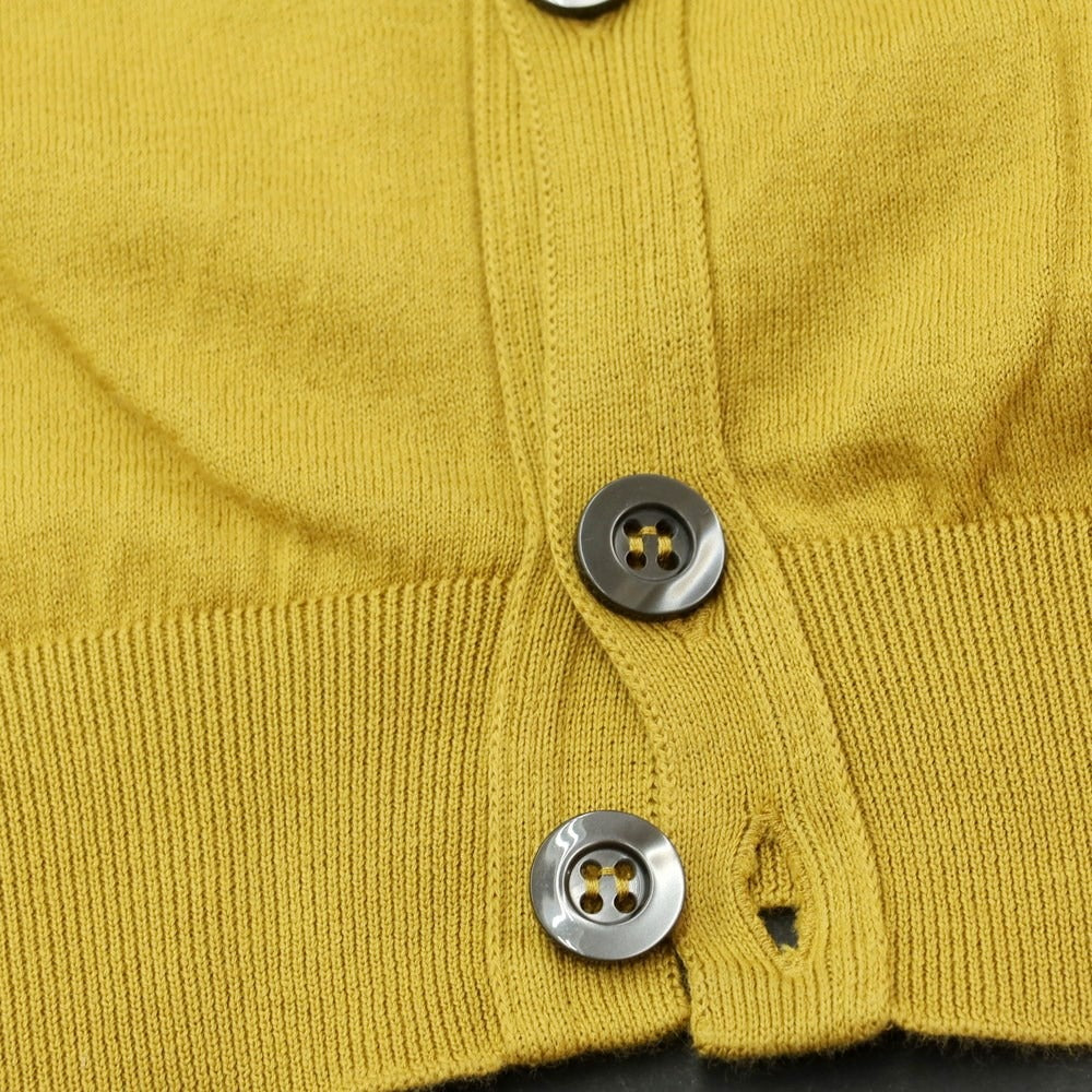 [Used] John Smedley Cotton Knit Cardigan Mustard [Size S] [YEL] [S/S] [Condition Rank C] [Men&