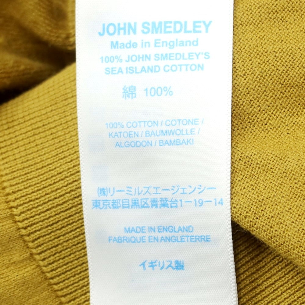 [Used] John Smedley Cotton Knit Cardigan Mustard [Size S] [YEL] [S/S] [Condition Rank C] [Men&