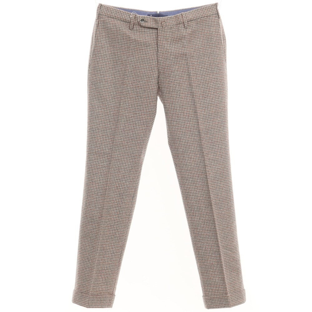 [Used] GTA EDIFICE special order wool check casual slacks pants gray x red [size 48] [GRY] [A/W] [Condition rank B] ​​[Men&