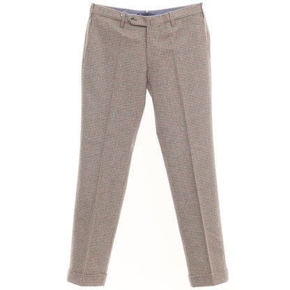 [Used] GTA EDIFICE special order wool check casual slacks pants gray x red [size 48] [GRY] [A/W] [Condition rank B] ​​[Men&