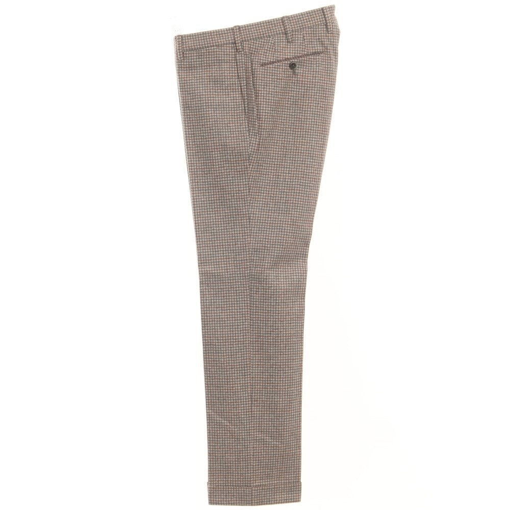 [Used] GTA EDIFICE special order wool check casual slacks pants gray x red [size 48] [GRY] [A/W] [Condition rank B] ​​[Men&
