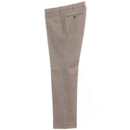[Used] GTA EDIFICE special order wool check casual slacks pants gray x red [size 48] [GRY] [A/W] [Condition rank B] ​​[Men&