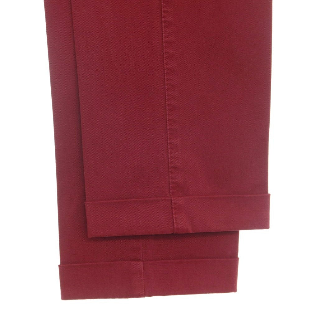 [Used] PT01 Stretch Cotton Casual Slacks Pants Wine Red [Size 46] [RED] [S/S/A/W] [Condition Rank B] ​​[Men&