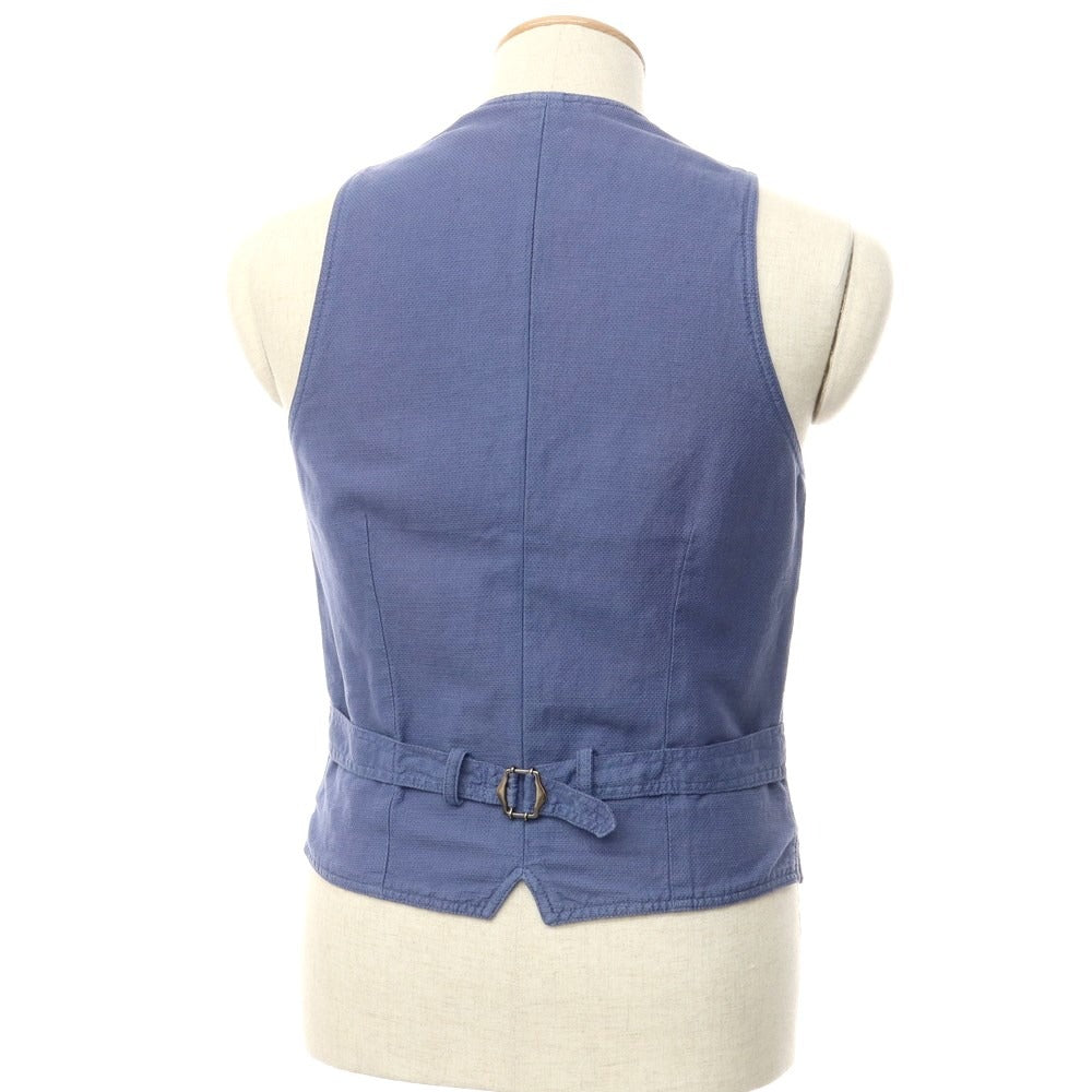 [Used] LARDINI Cotton Linen Vest Casual Gilet Smoky Blue [42] [Condition Rank B] [Men&