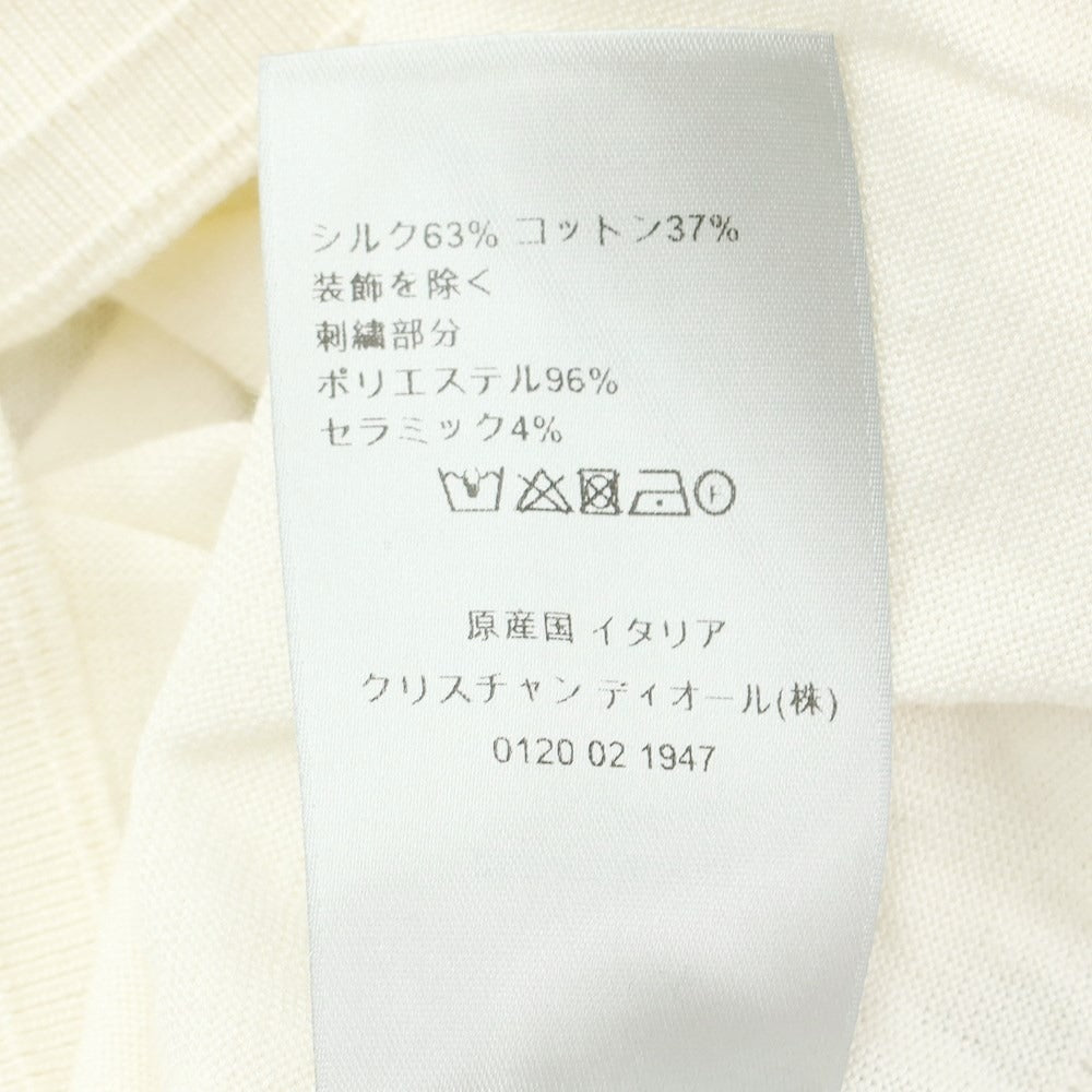 【中古】ディオール Dior シルクコットン クルーネック プルオーバーニット オフホワイトxピンク【サイズL】【WHT】【S/S】【状態ランクC】【メンズ】【759681】
[DPD]