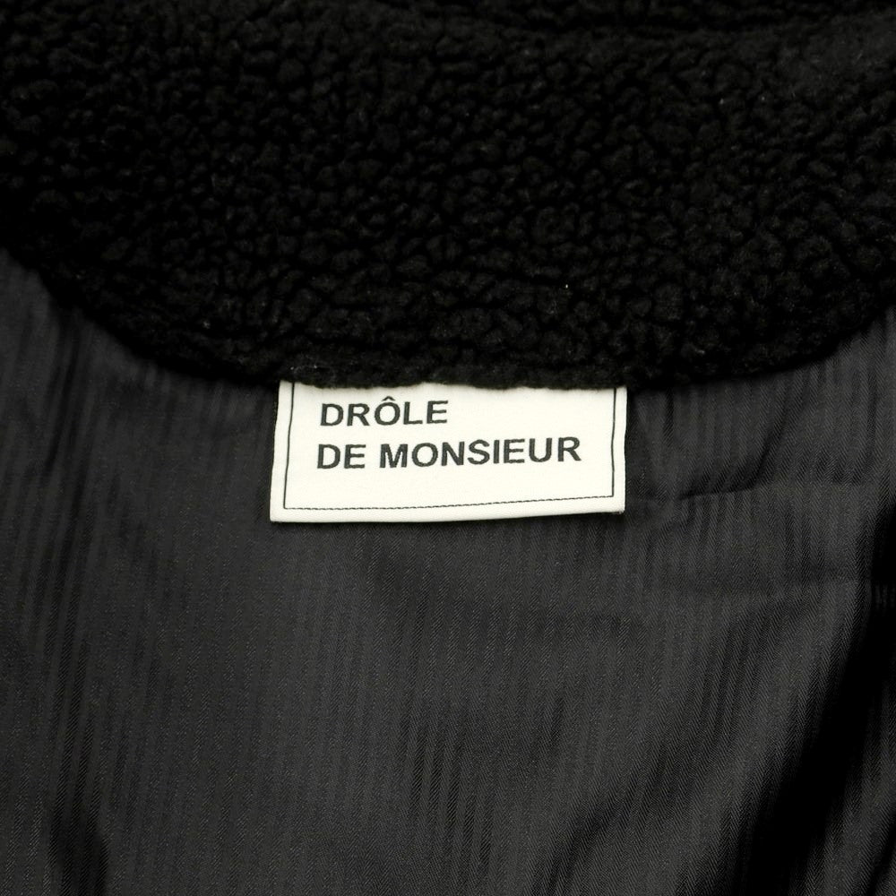 [Used] Drole de Monsieur Fleece Hoodie Jacket Black [Size M] [BLK] [A/W] [Condition Rank C] [Men&