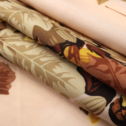 [Used] Christian Dior Flower Pattern Scarf Brown x Yellow [BRW] [S/S/A/W] [Condition Rank C] [Unisex] [768788]
 [EPD]