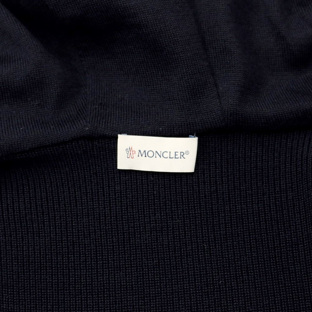 [Used] Moncler MONCLER Acrylic wool knit hooded blouson dark navy [Size L] [NVY] [A/W] [Condition rank B] ​​[Men&