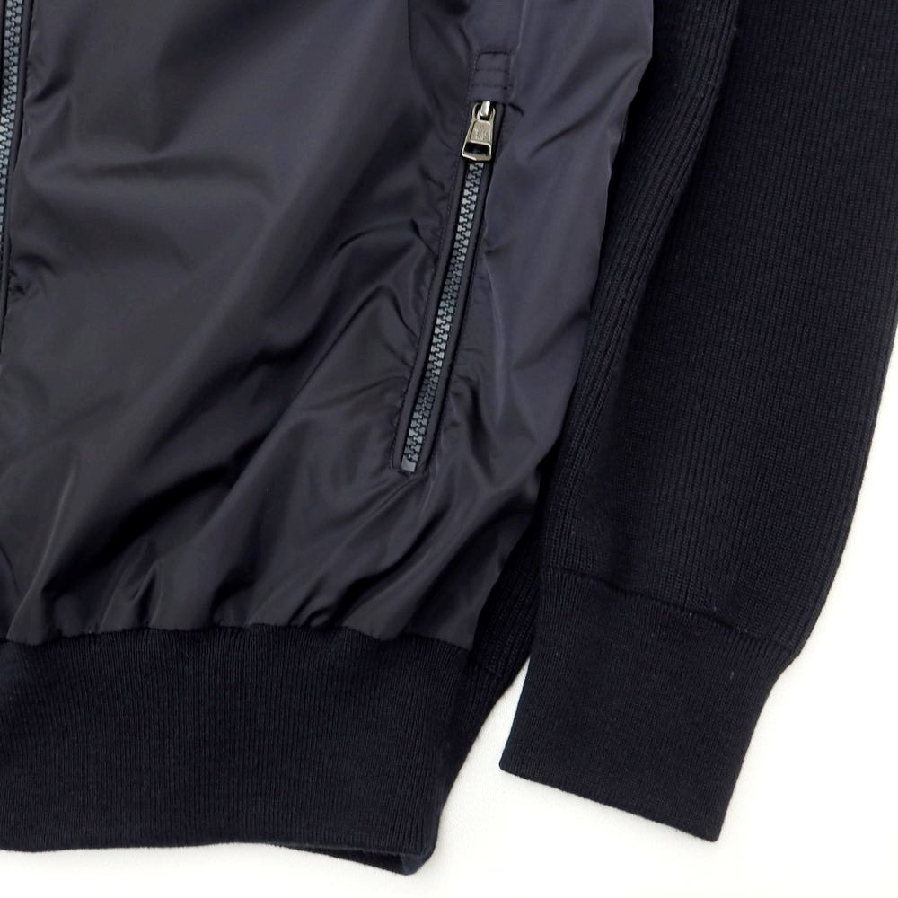[Used] Moncler MONCLER Acrylic wool knit hooded blouson dark navy [Size L] [NVY] [A/W] [Condition rank B] ​​[Men&