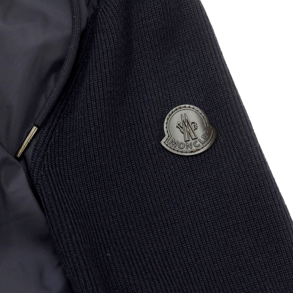 [Used] Moncler MONCLER Acrylic wool knit hooded blouson dark navy [Size L] [NVY] [A/W] [Condition rank B] ​​[Men&