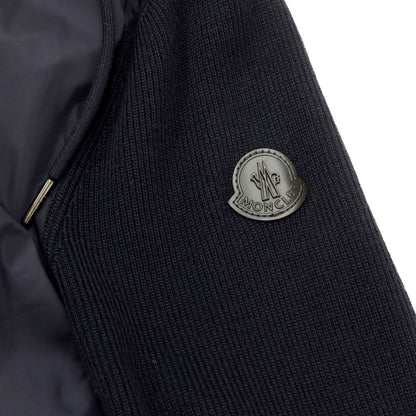 [Used] Moncler MONCLER Acrylic wool knit hooded blouson dark navy [Size L] [NVY] [A/W] [Condition rank B] ​​[Men&