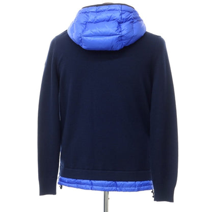 [Used] Moncler MONCLER Wool Nylon Down Knit Blouson Navy x Blue [Size L] [NVY] [A/W] [Condition Rank B] ​​[Men&