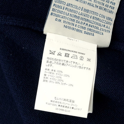 [Used] Moncler MONCLER Wool Nylon Down Knit Blouson Navy x Blue [Size L] [NVY] [A/W] [Condition Rank B] ​​[Men&