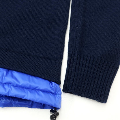 [Used] Moncler MONCLER Wool Nylon Down Knit Blouson Navy x Blue [Size L] [NVY] [A/W] [Condition Rank B] ​​[Men&