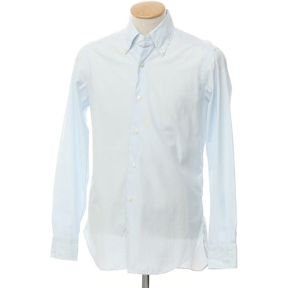 [Used] BARBA CULTO Cotton Button-down Dress Shirt, Light Blue [Size 38] [BLU] [S/S/A/W] [Condition Rank C] [Men&