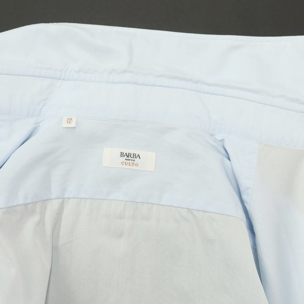 [Used] BARBA CULTO Cotton Button-down Dress Shirt, Light Blue [Size 38] [BLU] [S/S/A/W] [Condition Rank C] [Men&