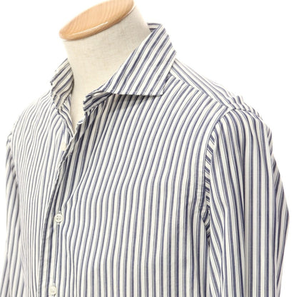 [Used] ORIAN Cotton Striped Dress Shirt White x Navy [Size 38] [WHT] [S/S/A/W] [Condition Rank B] ​​[Men&