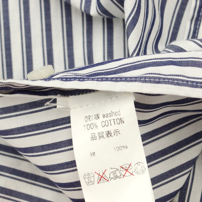 [Used] ORIAN Cotton Striped Dress Shirt White x Navy [Size 38] [WHT] [S/S/A/W] [Condition Rank B] ​​[Men&