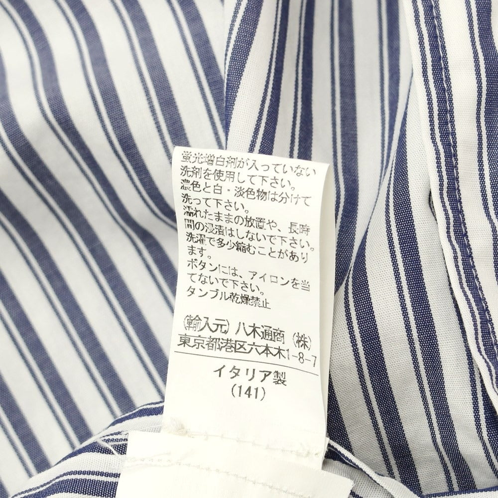 [Used] ORIAN Cotton Striped Dress Shirt White x Navy [Size 38] [WHT] [S/S/A/W] [Condition Rank B] ​​[Men&