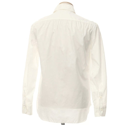 [Used] BUONAMASSA Cotton Shadow Stripe Dress Shirt White [Size 37] [WHT] [S/S/A/W] [Condition Rank B] ​​[Men&