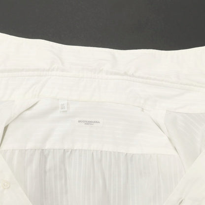 [Used] BUONAMASSA Cotton Shadow Stripe Dress Shirt White [Size 37] [WHT] [S/S/A/W] [Condition Rank B] ​​[Men&